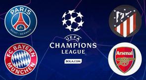 Semifinalis Liga Champions 2025/2026. (Bola.com/Benediktus Gerendo Pradigdo)