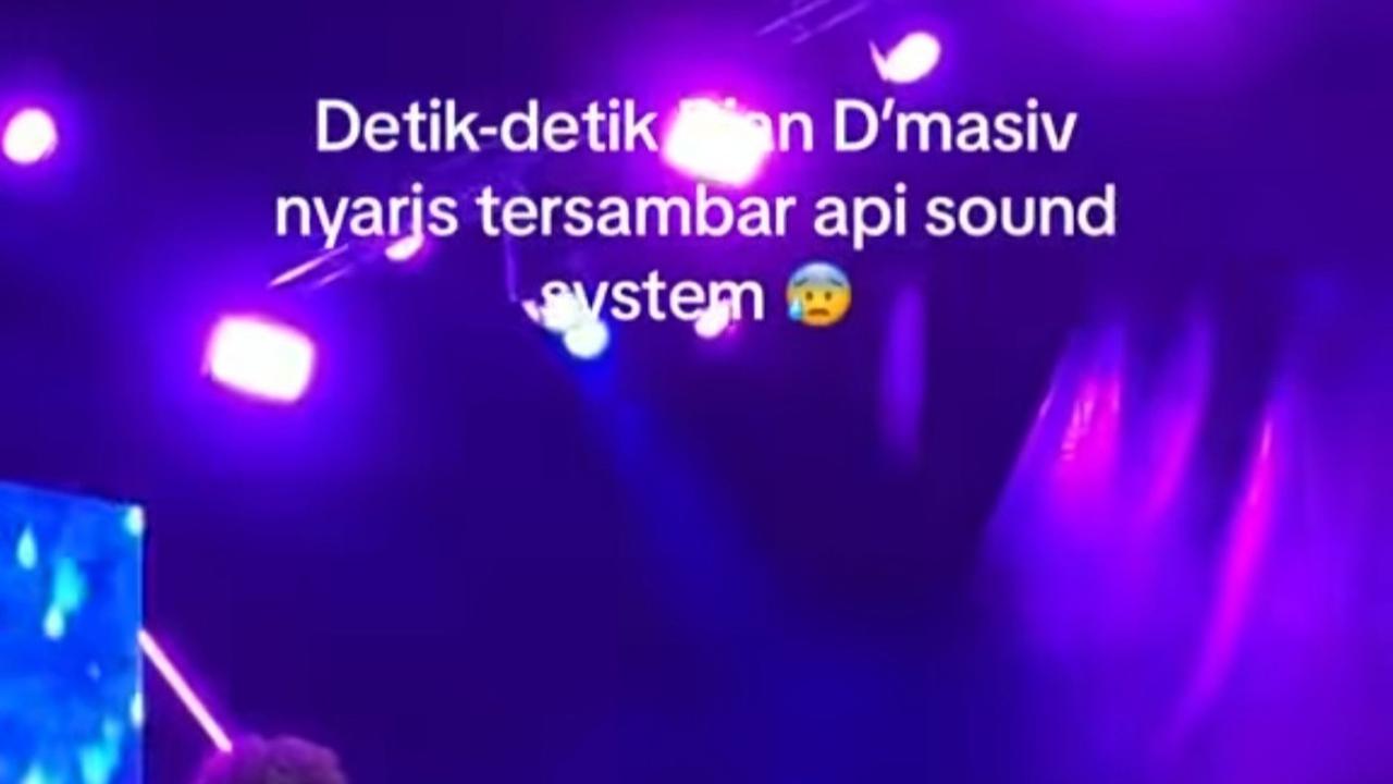 Detik-detik Rian D' Masiv Nyaris Tersambar Api