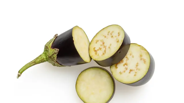 Ilustrasi resep masakan, sambal, terong