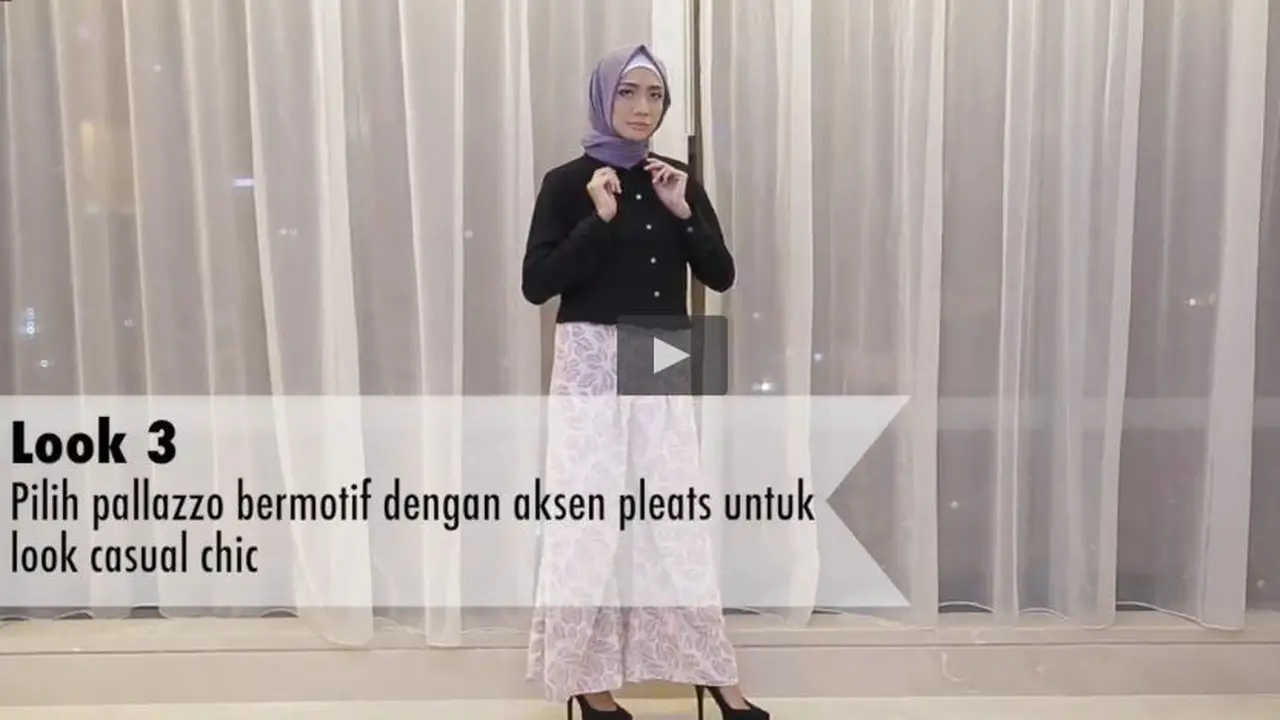 Tutorial Gaya Hijab dengan Celana Palazzo yang Nyaman dan Stylish