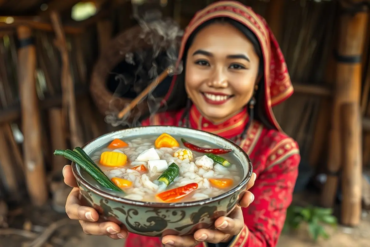 cara membuat bubur manado