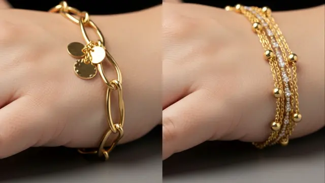 Gelang Emas 24 Karat 5 Gram untuk Tangan Berisi/ Ilustrasi AI