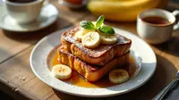 Resep French Toast Banana Lembut untuk Sarapan Praktis