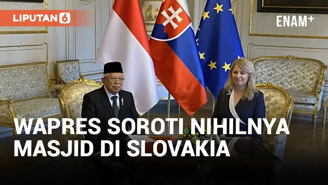 Wapres Ma'ruf Amin Bahas Masalah Masjid dengan Presiden Slovakia