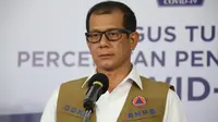 Di Graha BNPB, Jakarta, Rabu (6/5/2020), Kepala Gugus Tugas Percepatan Penanganan COVID-19 Doni Monardo menegaskan, mudik tetap tidak boleh dilakukan. (Dok Badan Nasional Penanggulangan Bencana/BNPB)