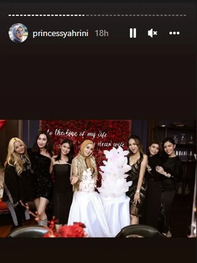 Sorn eks CLC hadir dalam pesta ultah Syahrini ke-40 (Foto: Instagram @princessyahrini)