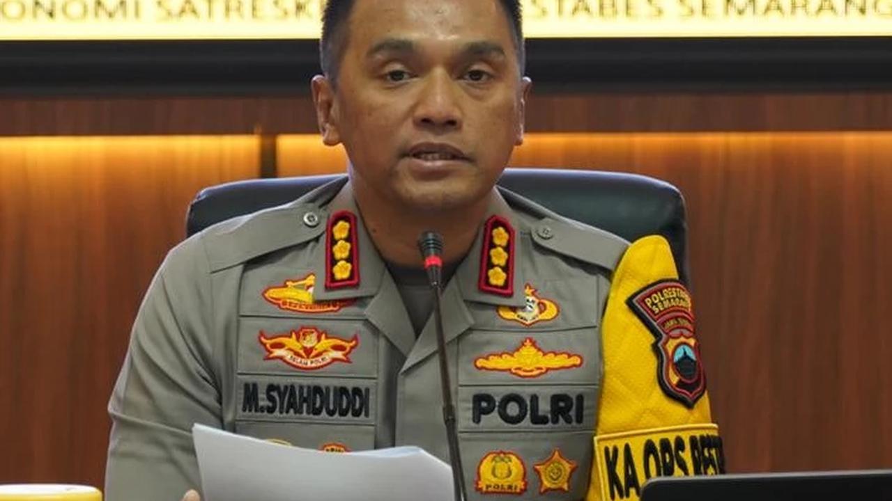 Kapolrestabes Semarang Kombes Muhammad Syahduddi rilis update kecelakaan bus di exit tol krapyak