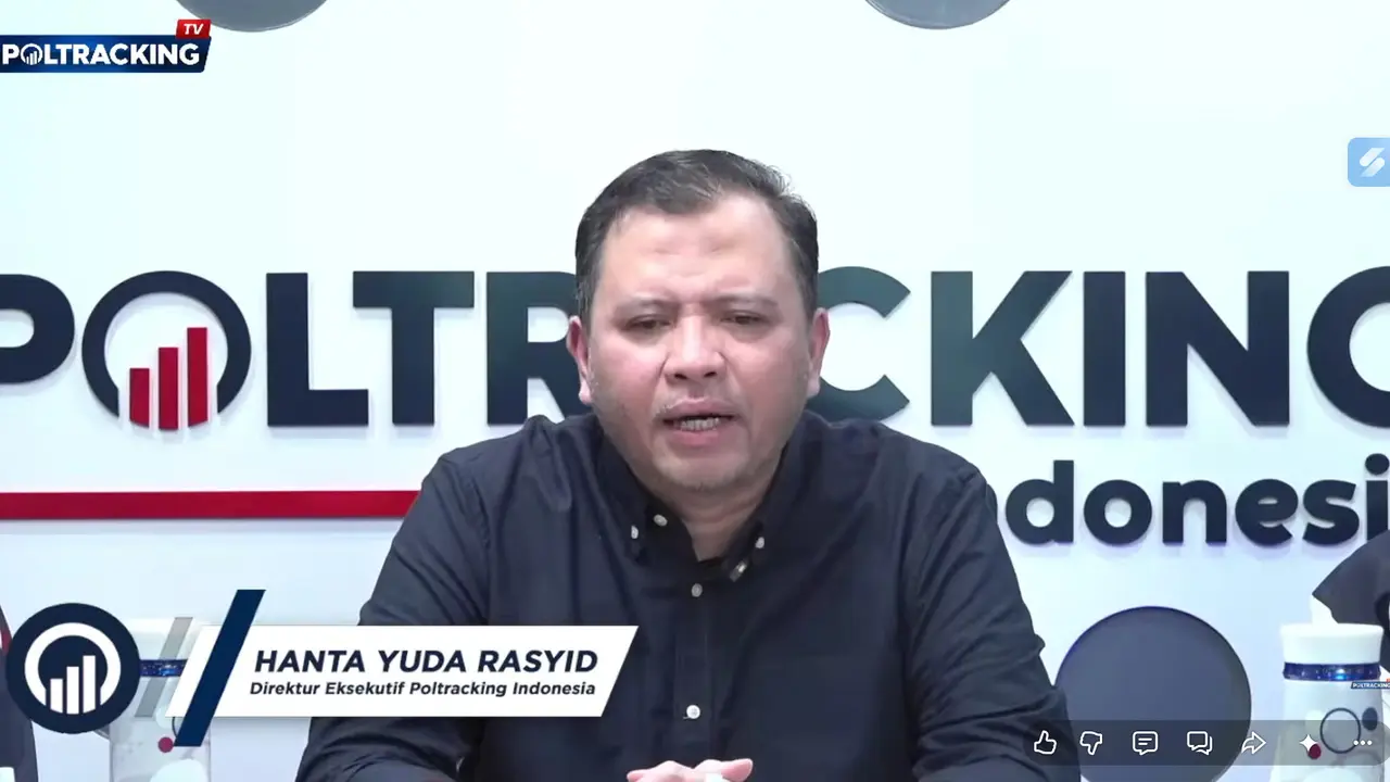 Direktur Eksekutif Poltracking Indonesia, Hanta Yuda Rasyid (Youtube Poltracking TV)