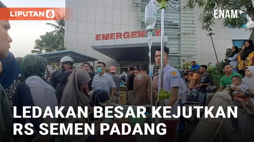 VIDEO: Ledakan di RS Semen Padang, Pengunjung dan Pasien Berhamburan Larikan Diri