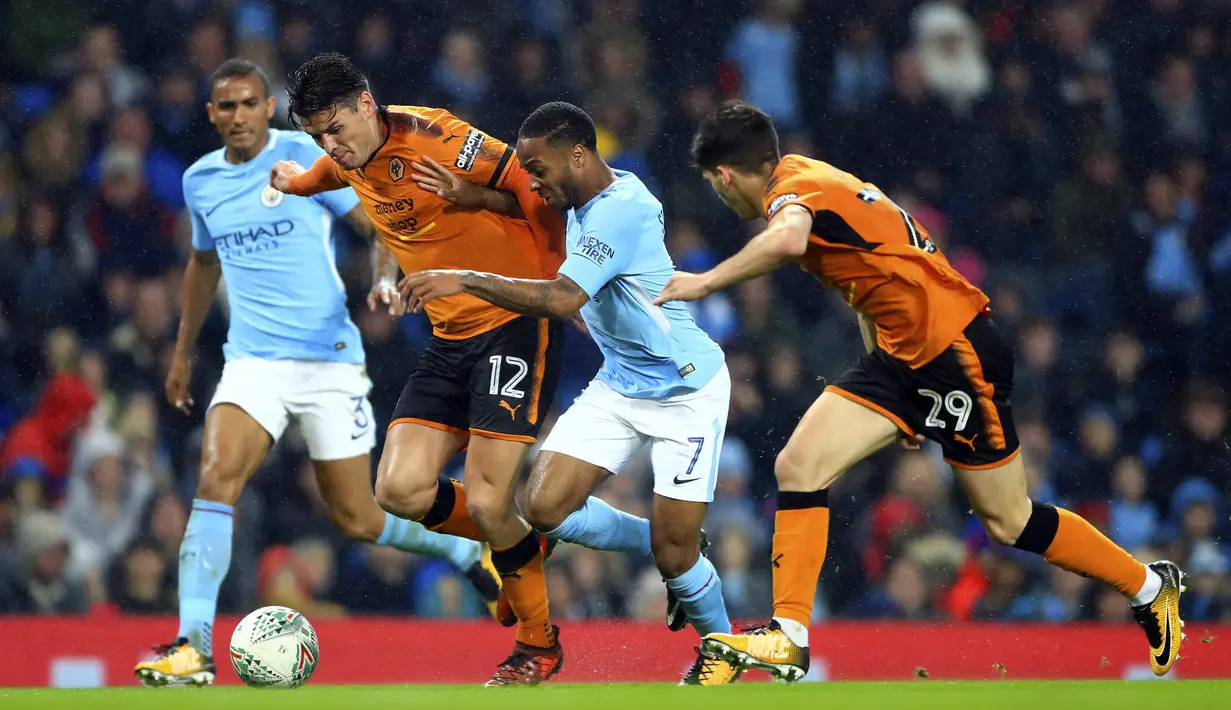 Wolverhampton Wanderers (baju oranye) (Tim Goode/PA via AP)