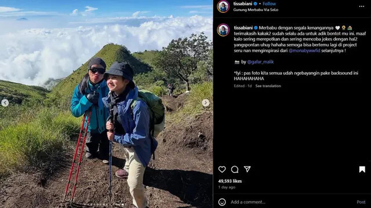 Kaki Alami Cedera, Cerita Tissa Biani saat Mendaki Gunung Merbabu Sempat Ingin Menyerah