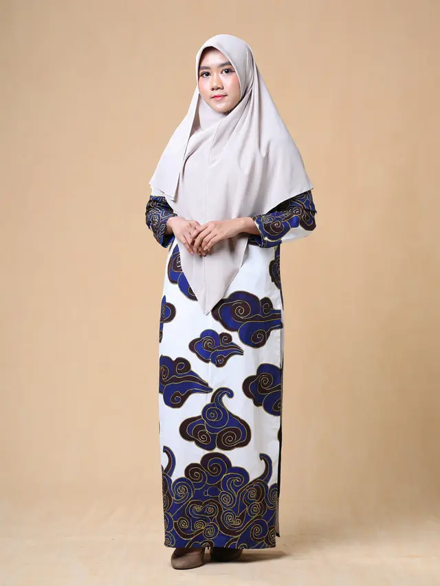 Gamis Syar'i Motif Etnik Trendy