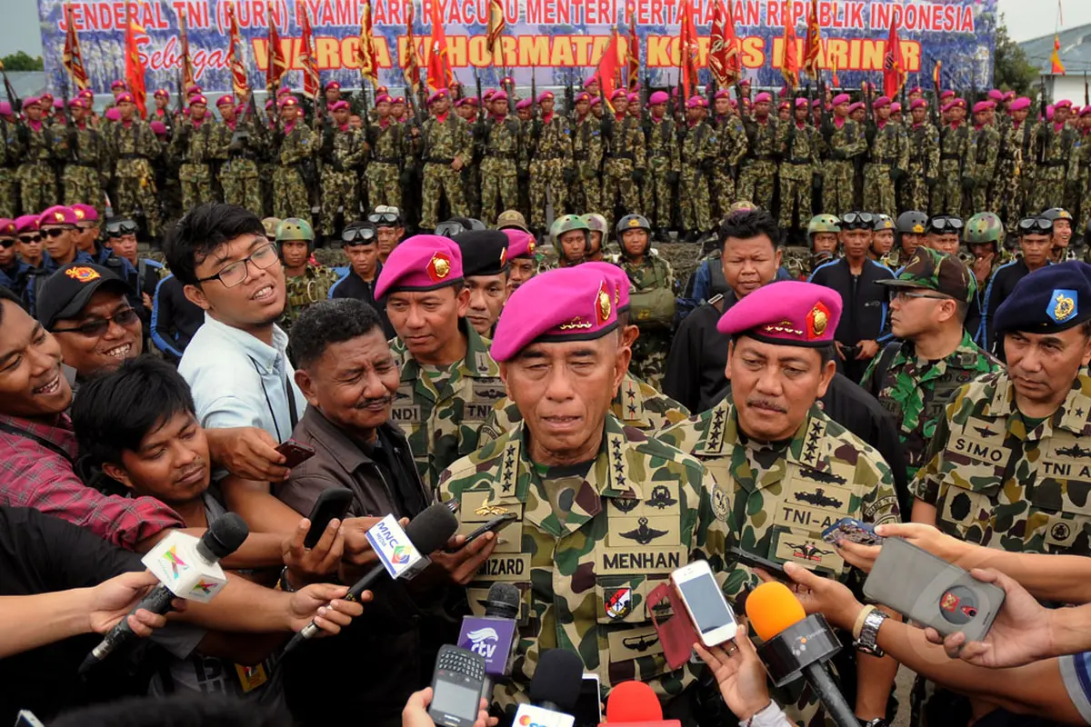 Menhan Ryamizard Resmi Jadi Warga Kehormatan Korps Marinir TNI AL