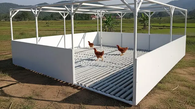 Ide Kandang Ayam dari Pipa PVC Anti Karat dan Mudah Dirakit