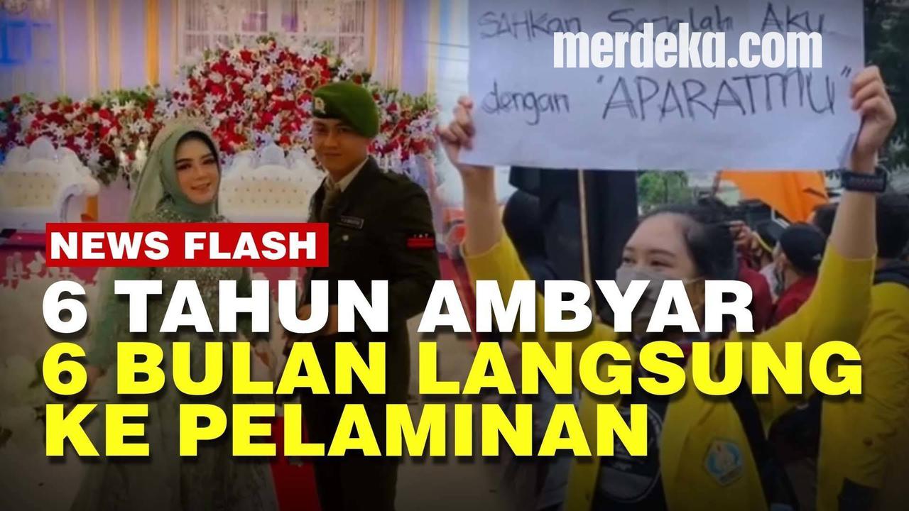 VIDEO: Pertama Kali Mahasiswi Tolak Omnibus Law 'Dicolek' Anggota TNI
