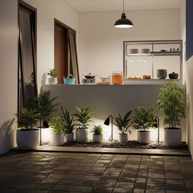 Teras Rumah Minimalis Cocok untuk Warung Gorengan Rumahan