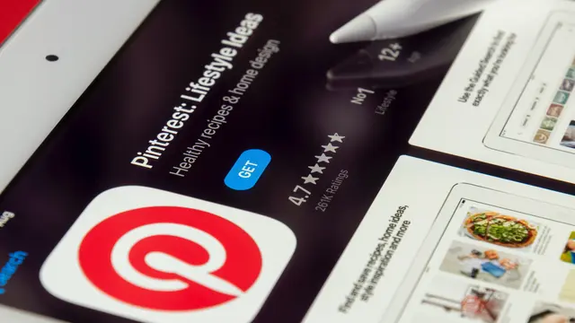 Ilustrasi cara, download video, Pinterest
