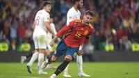 Kapten timnas Spanyol, Sergio Ramos. (AFP/JORGE GUERRERO)
