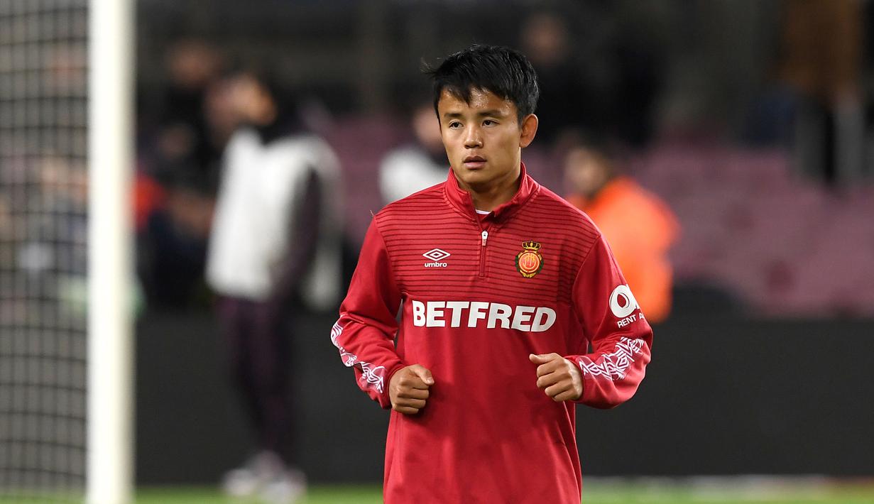 2. Takefusa Kubo (Villarreal) - Winger berusia 19 tahun ini pinjaman Villarreal dari Real Madrid pada musim ini. Kubo dikenal memiliki kelincahan yang bisa merepotkan pemain bertahan lawan dan mampu memberikan assist yang baik. (AFP/Josep Lago)