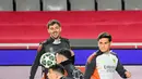 Bertandang ke markas Barcelona, Benfica tampil percaya diri. (Josep LAGO/AFP)
