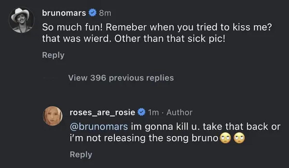 Bruno Mars Sebut Rose Blackpink Coba Cium Dirinya, Unggahan Lucu Isyaratkan Kolaborasi Keduanya