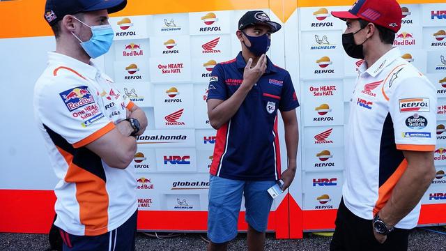 Mario Suryo Aji, Pol Espargaro, Marc Marquez