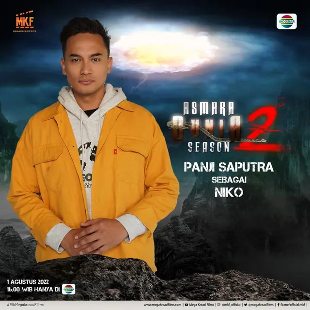 Panji Saputra dalam Mega Series Asmara 2 Dunia Season 2 tayang di Indosiar mulai hari ini, Senin 1 Agustus 2022  (Foto: instagram @mkf_official)