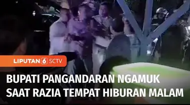 Bupati Pangandaran, Jawa Barat, mengamuk dan sempat terlibat keributan dengan seorang warga saat merazia tempat hiburan malam pada malam tahun baru. Buntut kejadian itu, sang Bupati dilaporkan ke Polres Pangandaran dengan tuduhan telah memukul korban...