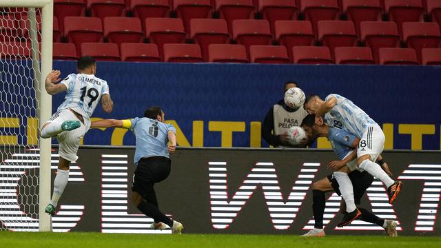 Foto: Menang Tipis Atas Uruguay, Argentina Rasakan Kemenangan Perdana di Copa America 2021