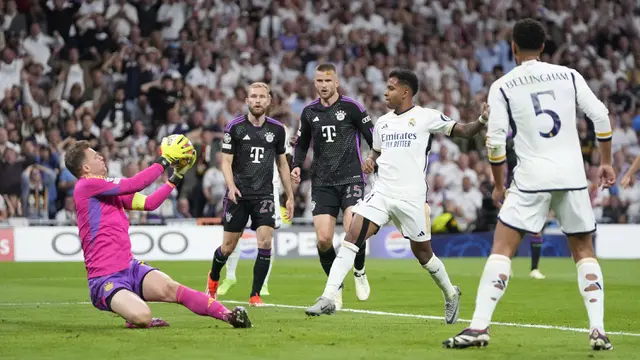 Foto: Dua Gol Joselu Warnai Comeback Dramatis Real Madrid untuk Singkirkan Bayern Munchen di Semifinal Liga Champions 2023/2024
