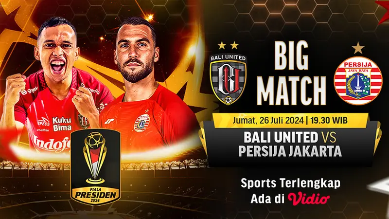 Piala Presiden 2024: Bali United vs Persija Jakarta