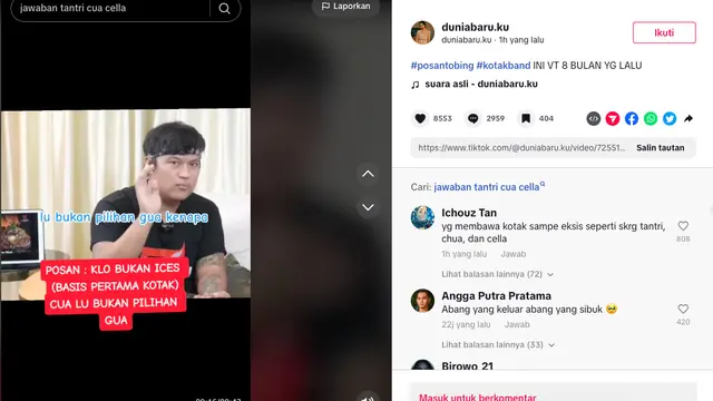 Tak Hanya Tantri, Posan Tobing Juga Remehkan Skill Chua Saat Pertama Kali Gabung Kotak Band: Lo Bukan Pilihan Gue