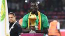 Senegal dan Mesir berhadapan di laga final Piala Afrika 2021, 7 Februari 2022. Sadio Mane berhasil membawa Senegal juara usai membungkam Mohamed Salah dkk 4-2 (0-0) melalu adu penalti. (AFP/Charly Triballeau)