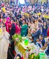 Jessica Mila dan Yakup Hasibuan baru saja menggelar pesta pernikahan begitu megah. Resepsi digelar di Balai Samudera, Kelapa Gading, Jakarta Utara dengan mengusung adat Batak Sabtu (6/5). Sebelumnya, keduanya resmi menikah di Gereja HKBP Rawamangun, Jakarta Timur, Jumat (5/5). [KapanLagi.com/Muhammad Akrom Sukarya]