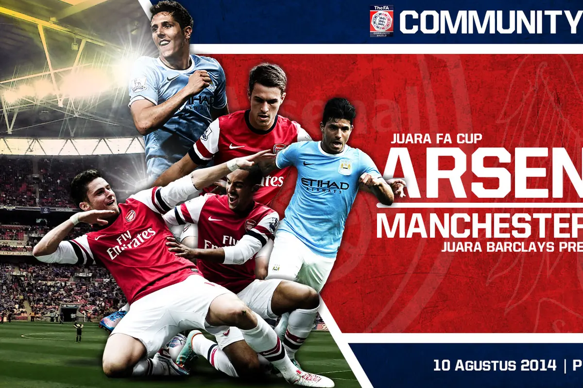Community Shield, Arsenal vs Manchester City (Liputan6.com/Yoshiro)