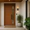 7 Model Pintu Utama dengan Kaca Vertikal, Pilihan Elegan untuk Fasad Rumah