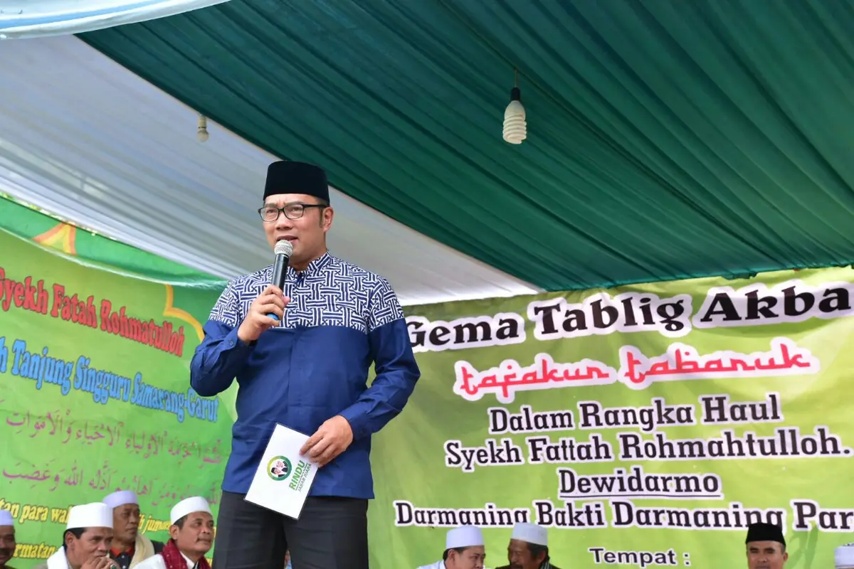 Calon Gubernur Jabar Ridwan Kamil saat berkampanye di Garut, Jabar (Istimewa)