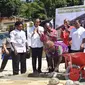 Presiden Jokowi meresmikan peletakan batu pertama pembangunan Pasar Budaya Mama-mama Papua (Liputan6.com/ Silvanus Alvin)