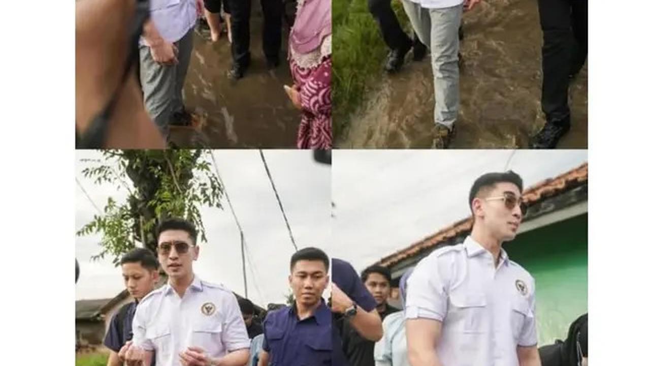 6 Potret Verrell Bramasta Ngabuburit Tinjau Banjir Bekasi, Bantu Warga Terdampak