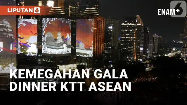 Intip Kemegahan Gala Dinner KTT ASEAN, Dari Pesta Kembang Api Hingga Video Maping di Gedung Jakarta