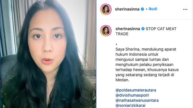 Sherina Munaf Ikut Bersuara Terkait Kasus Perburuan Kucing di Medan. (instagram.com/sherinasinna)