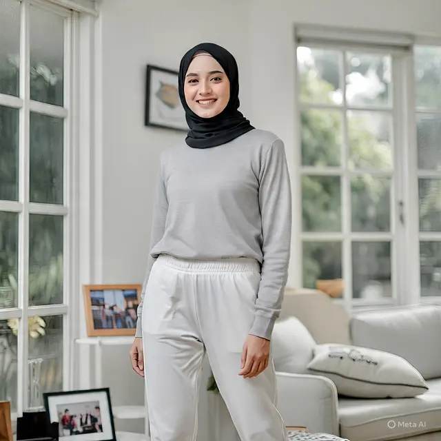 Padupadan sweater dan celana training (Created by Meta AI)