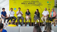 Konferensi pers Amman Mineral Men's World Men's Tennis Championship 2024. (Istimewa)
