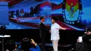 Jokowi dan Prabowo Subianto saat debat capres, Minggu (15/6/14) (Liputan6.com/Johan Tallo)