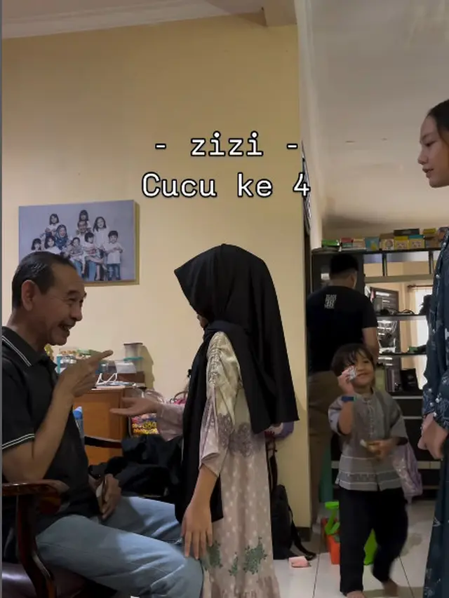 Menderita Afasia, Ini 6 Potret Bahagia Ayah Dian Ayu Bagi THR Lebaran kepada 10 Cucunya