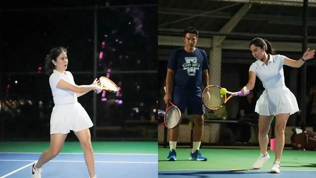 Coba Olahraga Baru, Ini 6 Potret Dian Sastro Saat Main Tenis Bersama Pelatih