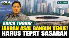 Erick Thohir Minta Pusat dan Daerah Sinkronkan Program Olahraga, Pembangunan Fasilitas Harus Sesuai Kebutuhan