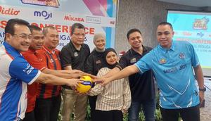 Konferensi pers Proliga 2026 di Yogyakarta, Senin (20/4/2026). Partai final akan berlangsung di GOR Amongrogo, Yogyakarta, pada 21-26 April 2026. (Bola.com/Ana Dewi)