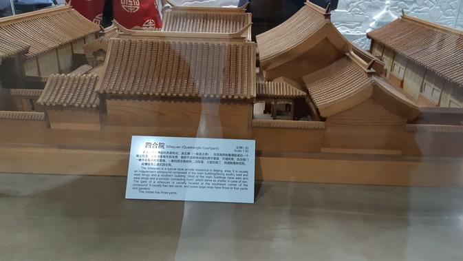 Model rumah pada masa terdahulu di Beijing Planning Exhibition Hall. (Liputan6.com/Tanti Yulianingsih)
