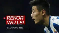 Berita video pemain Espanyol asal China, Wu Lei, mencetak rekor lagi di La Liga.